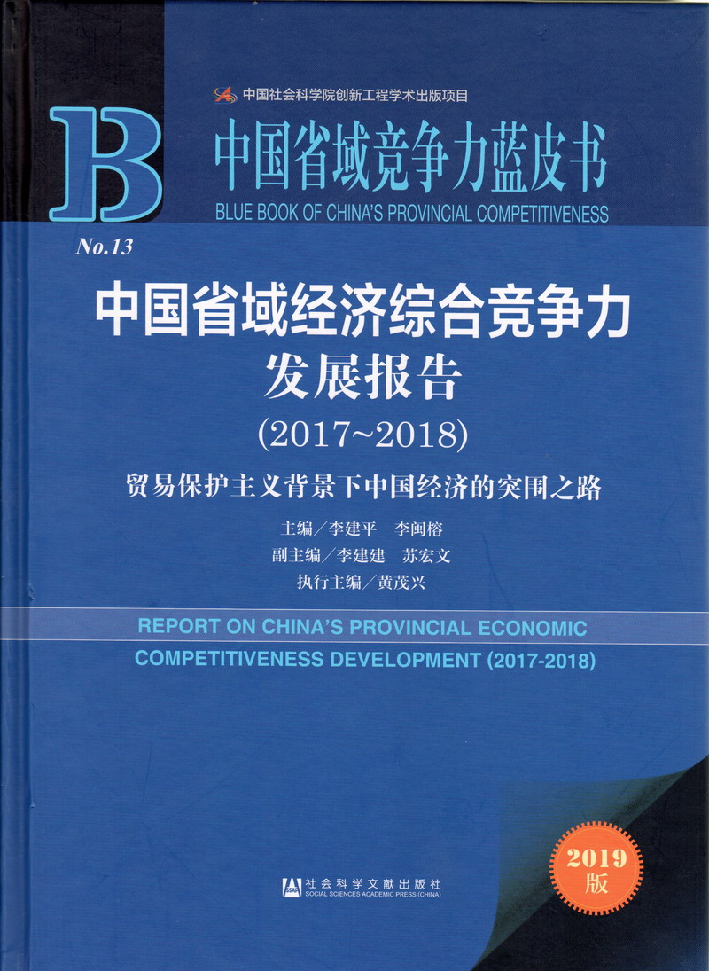 淫荡操逼视频中国省域经济综合竞争力发展报告（2017-2018）